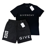 Givenchy Men’s Black T-shirt & Swim Short Set - Morely TrendsGivenchy Type here:)