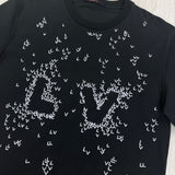 Louis Vuitton Men’s LV Spread Embroidery Black T-Shirt - XL