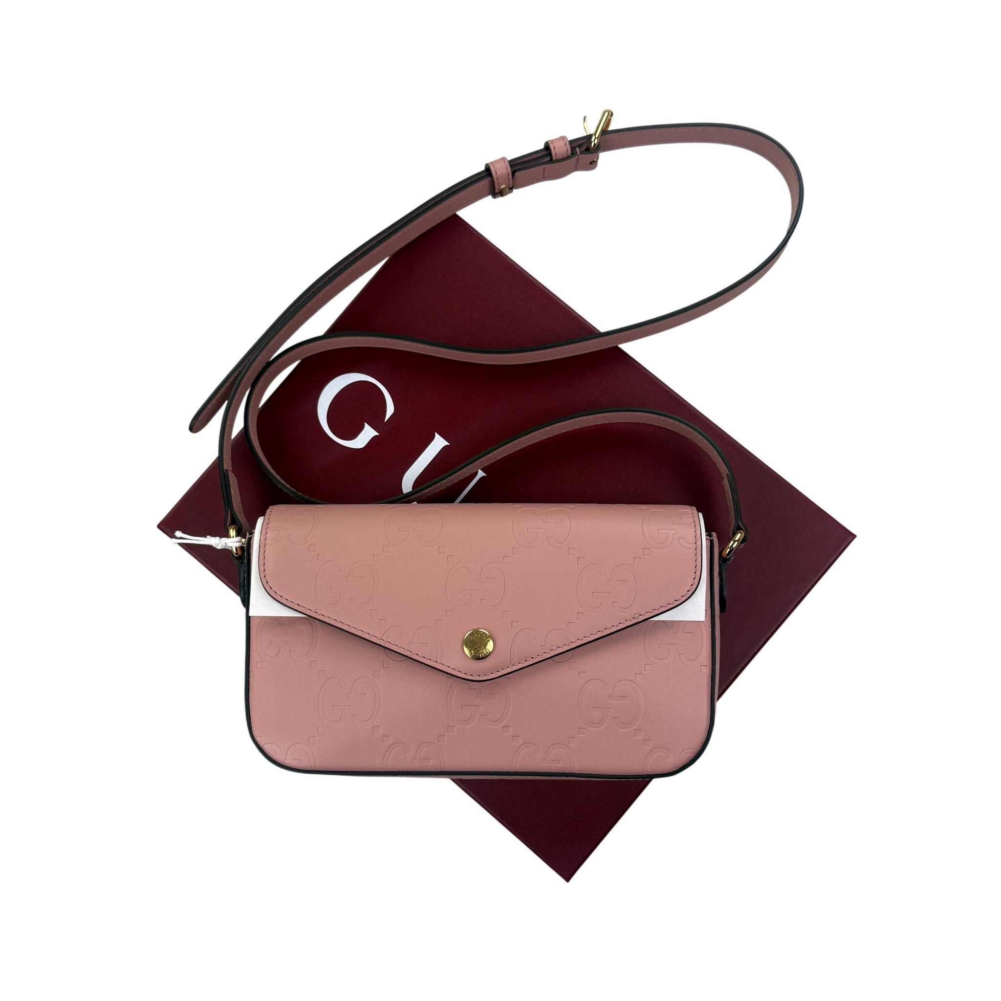 Gucci Women’s Pink GG Monogram Crossbody bag - Morely TrendsGucci Type here:)