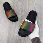 Louis Vuitton Multicolor Iridescent Monogram Rubber Waterfront Sliders - Uk 6 (Fit 7) - Morely TrendsLouis Vuitton Type here:)
