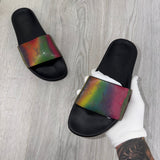 Louis Vuitton Multicolor Iridescent Monogram Rubber Waterfront Sliders - Uk 6 (Fit 7) - Morely TrendsLouis Vuitton Type here:)