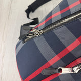Burberry Men’s Navy Check Print Backpack