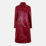 Gucci Shiny Leather Double Breasted Coat - Morely TrendsGucci Type here:)