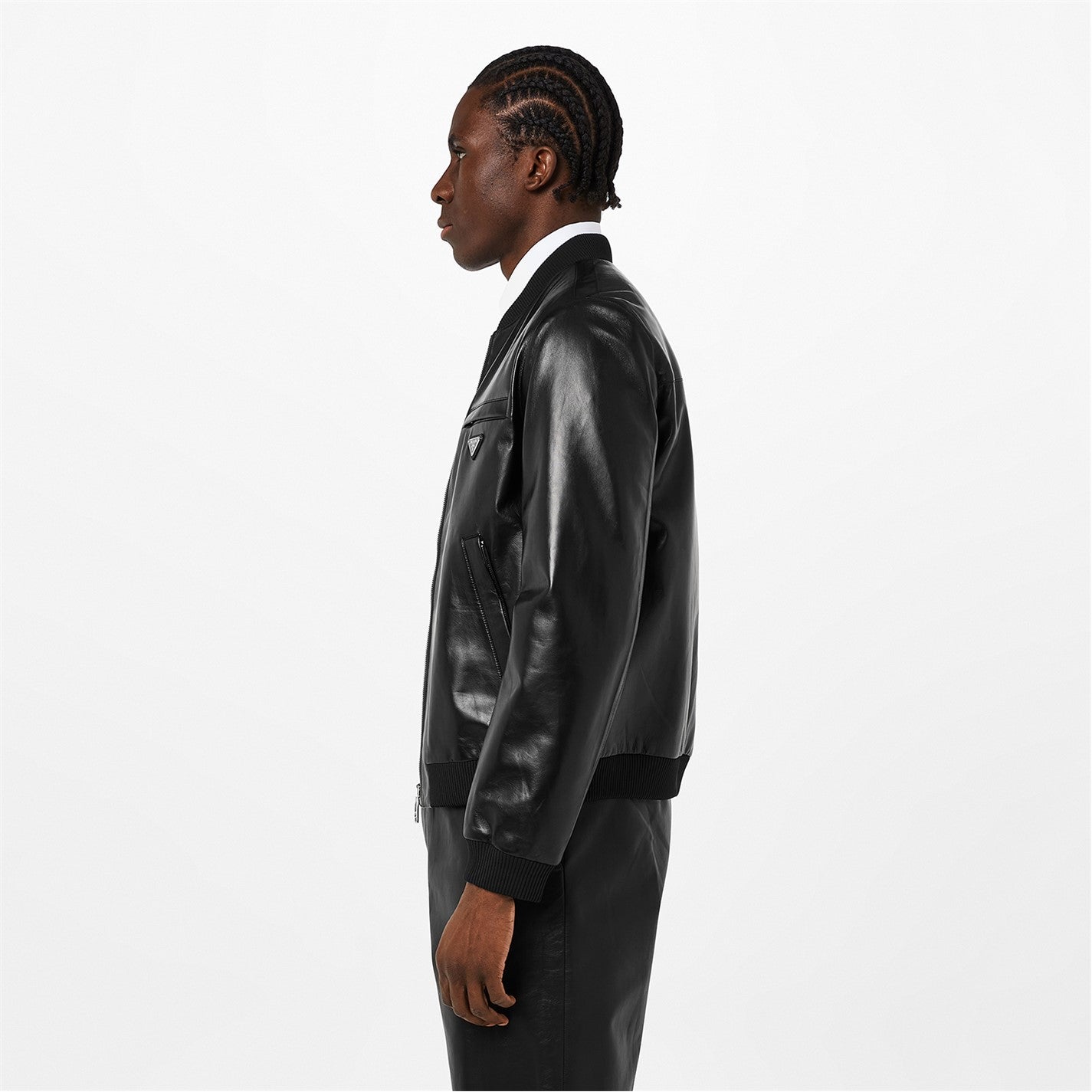 Prada Nappa Leather Bomber Jacket