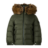 Moncler Byron Faux Fur Jacket Junior