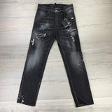 Dsquared2 Men’s Black Distressed Ripped Jeans - 46 (Uk 30/32)