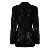 Saint Laurent Guipure Lace Blazer