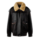 Miu Miu Nappa Leather Bomber Jacket