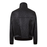 Bottega Veneta Intrecciato Leather Blouson Jacket