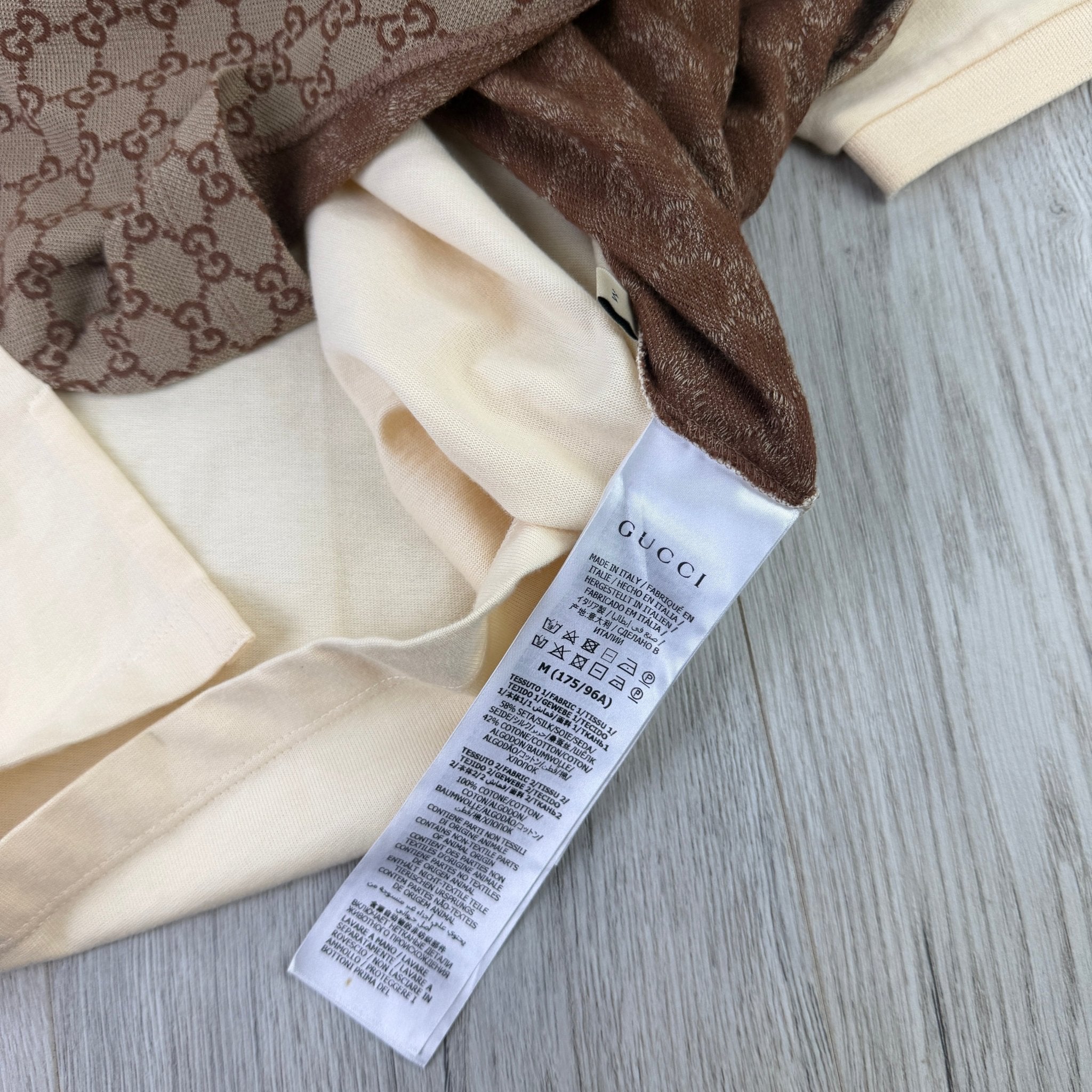 Gucci Men’s Beige GG Interlocking Polo - Medium - Morely TrendsGucci Type here:)