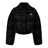 Miu Miu Cropped Nylon Down Jacket