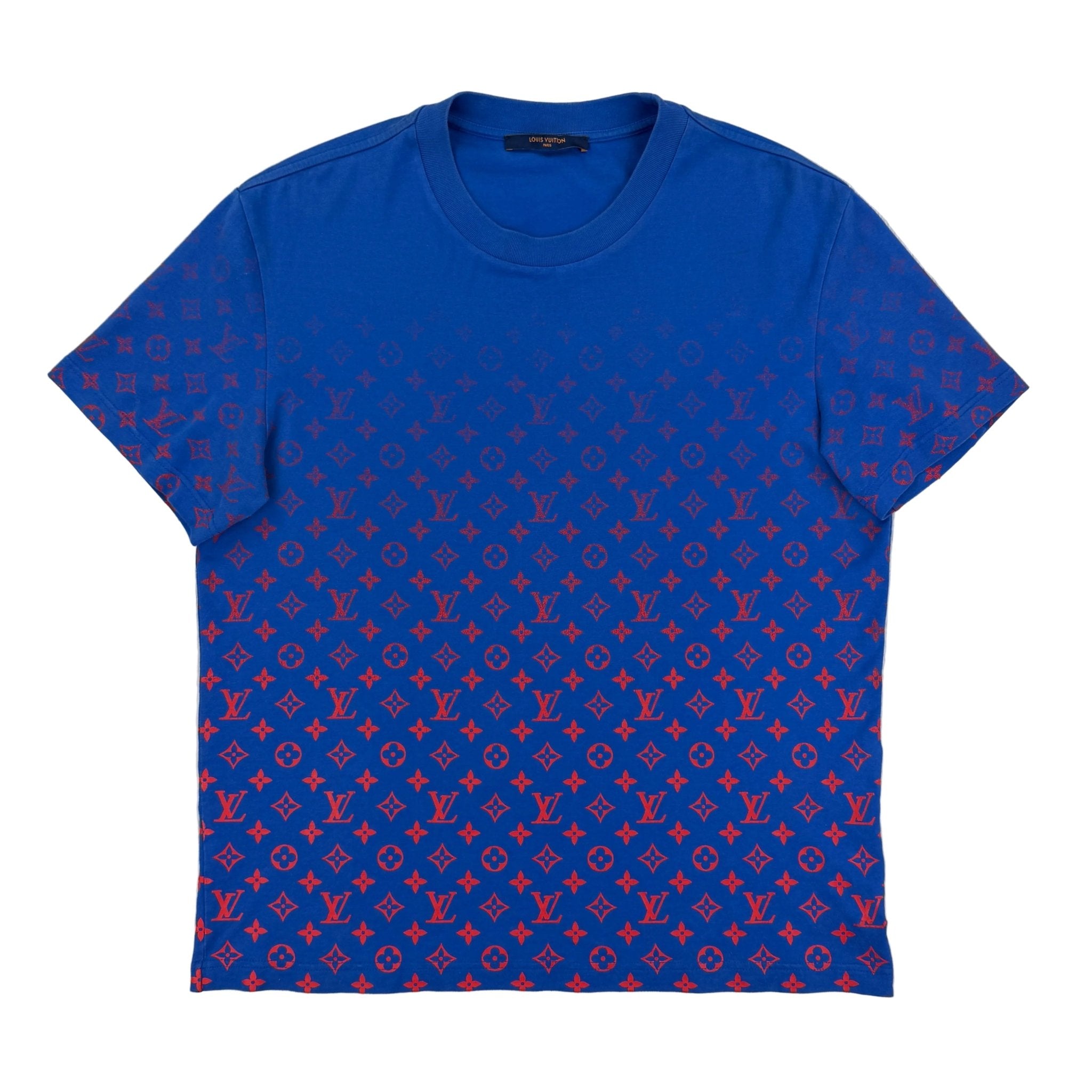 Louis Vuitton Men’s Blue & Red Gradient T-shirt - Small - Morely TrendsLouis Vuitton Type here:)