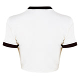 Miu Miu Crop Logo T-Shirt