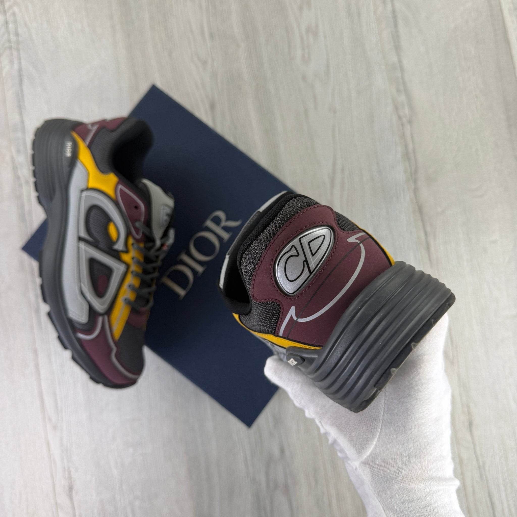 Dior B30 Men’s Burgundy / Yellow Trainers - 43 (Uk 9) - Morely TrendsDior Type here:)