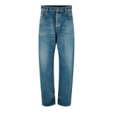 Saint Laurent Faded Wide Leg Jeans