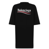 Balenciaga Political Logo Oversized T-Shirt