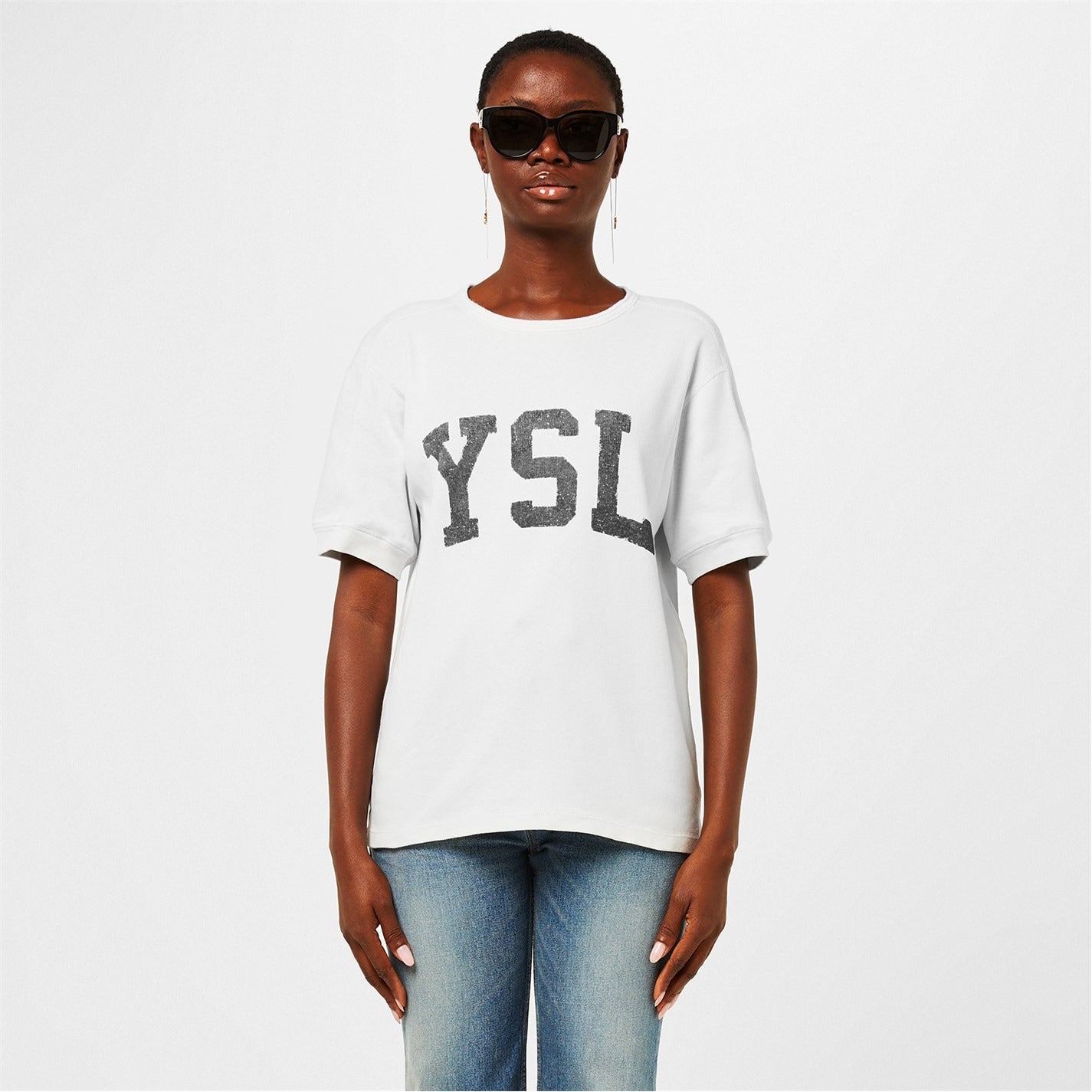 Saint Laurent Logo-Print T-Shirt