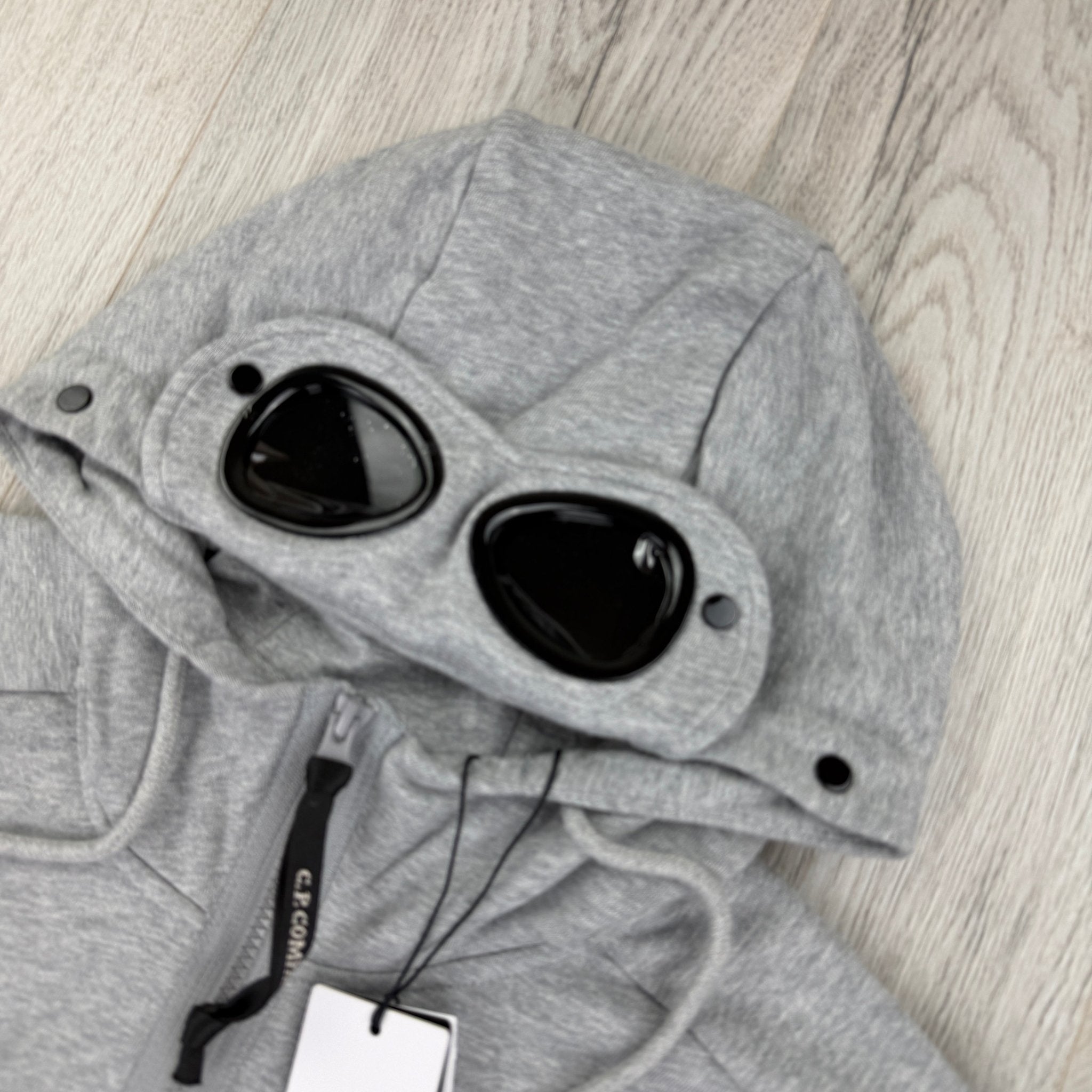 Cp Company Men’s Grey Full Zip-up Googled Hoodie - Morely TrendsCP Company Type here:)