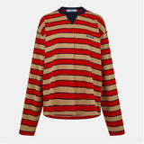 Prada Stripe Long Sleeve T-Shirt
