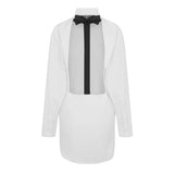 Prada Open Back Shirt Dress