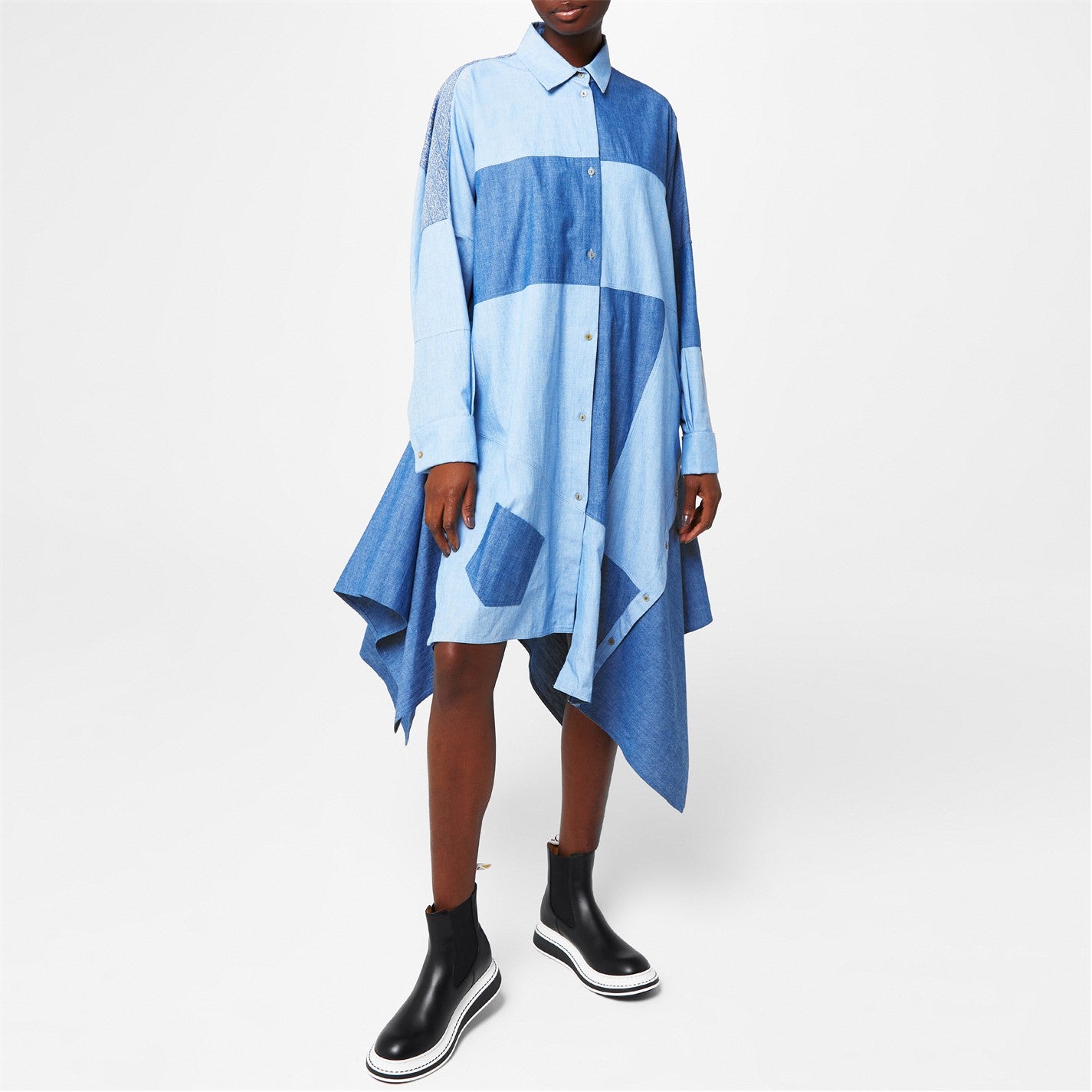 Loewe Patchwork Shirt Dress