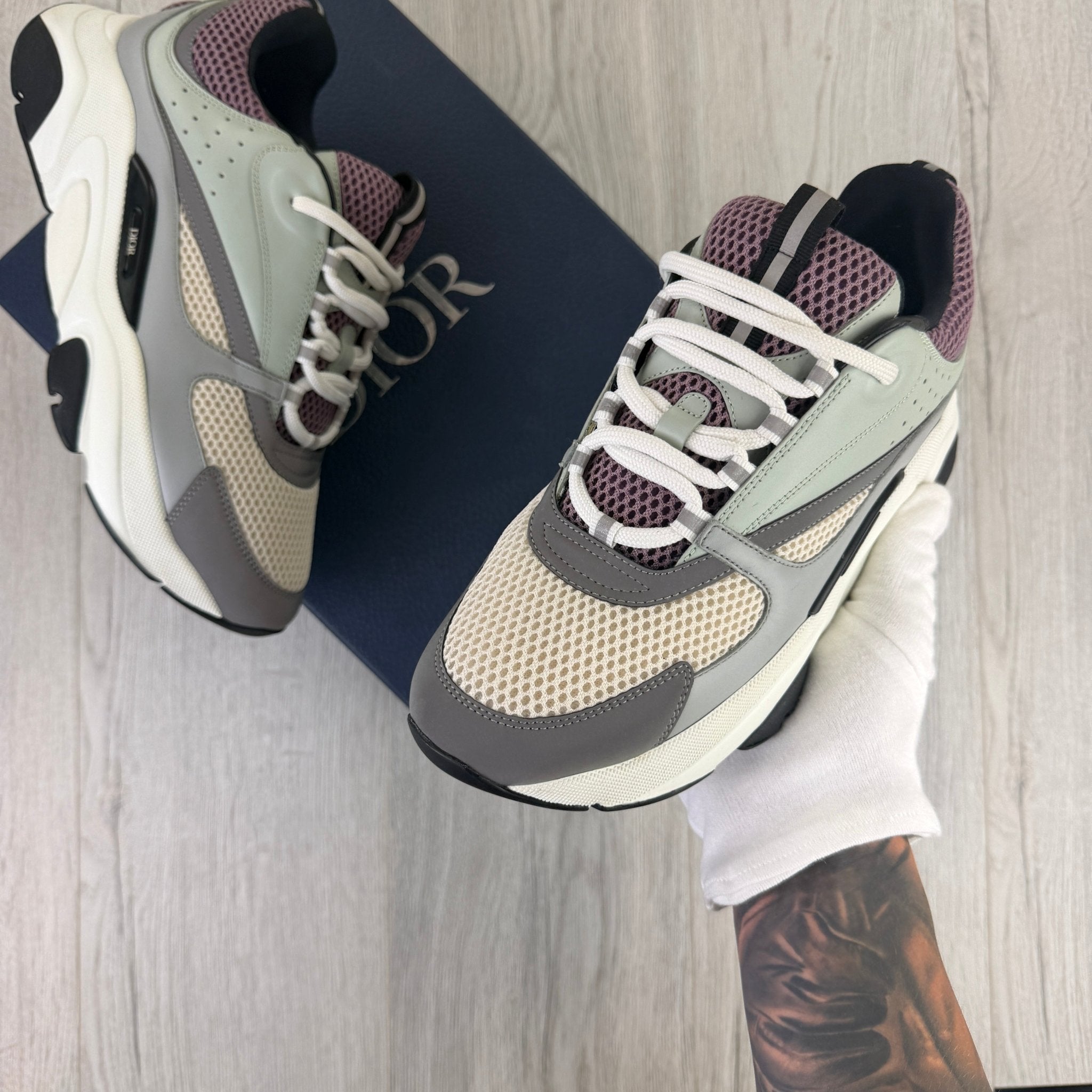 Dior B22 Men’s Lavender & Grey Trainers - 43 (Fit Uk 8.5) - Morely TrendsDior Type here:)