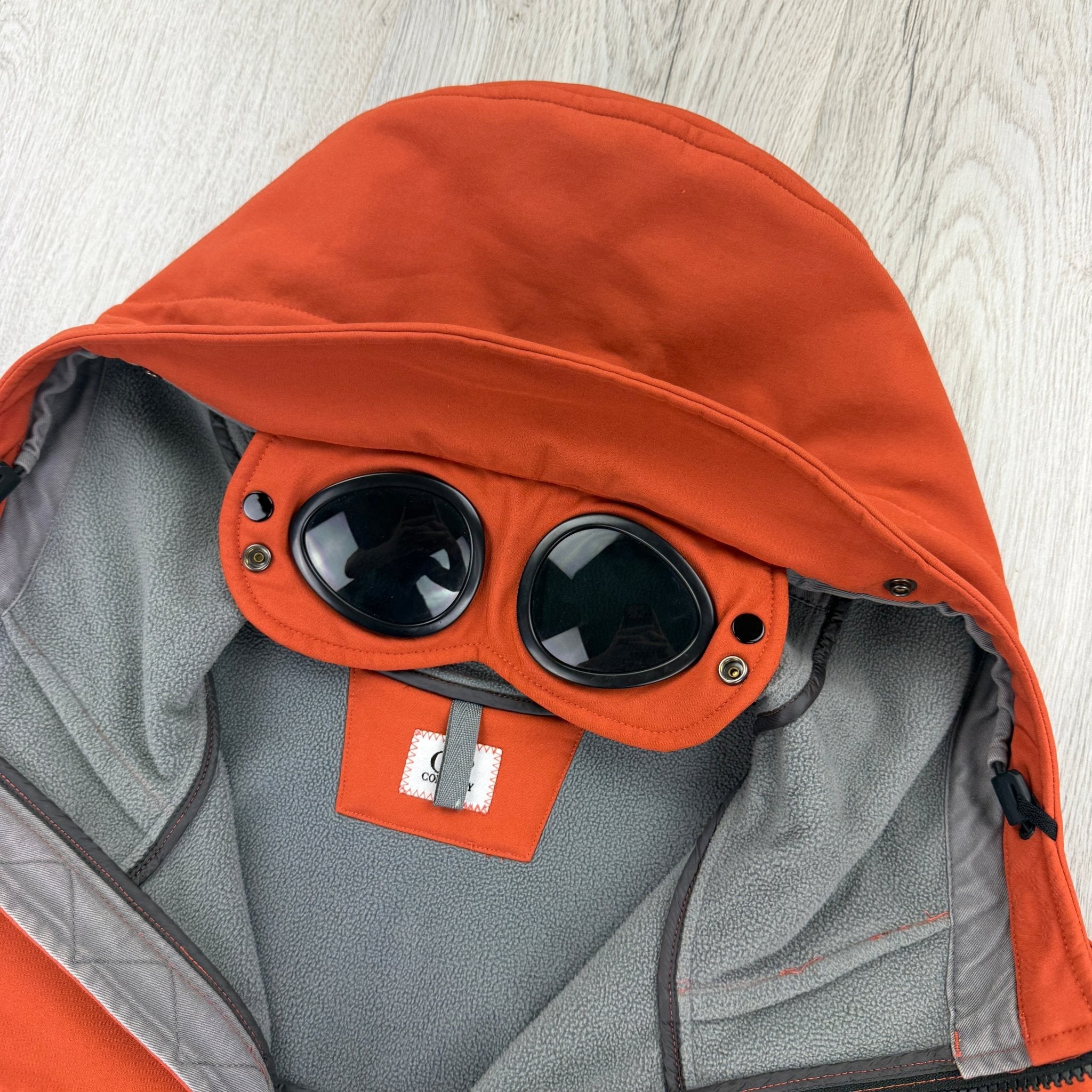 Cp Company Men’s Orange Zip Up Goggled Soft Shell Jacket - 52 - Morely TrendsCP Company Type here:)