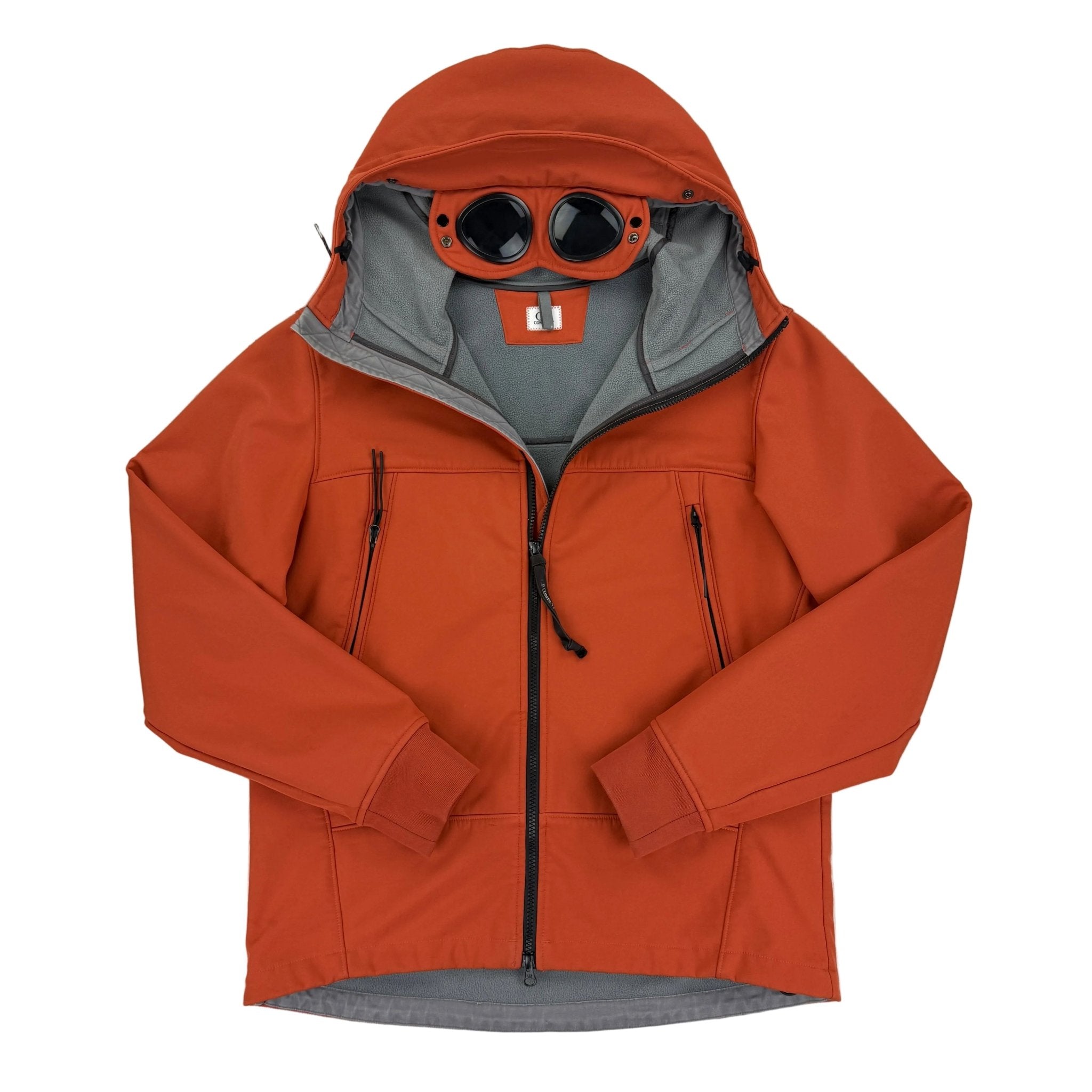 Cp Company Men’s Orange Zip Up Goggled Soft Shell Jacket - 52 - Morely TrendsCP Company Type here:)