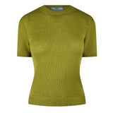 Prada Short Sleeve Cashmere  Knit Top