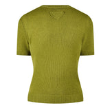 Prada Short Sleeve Cashmere  Knit Top