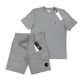 Cp Company Men’s Grey T-shirt & Shorts Set