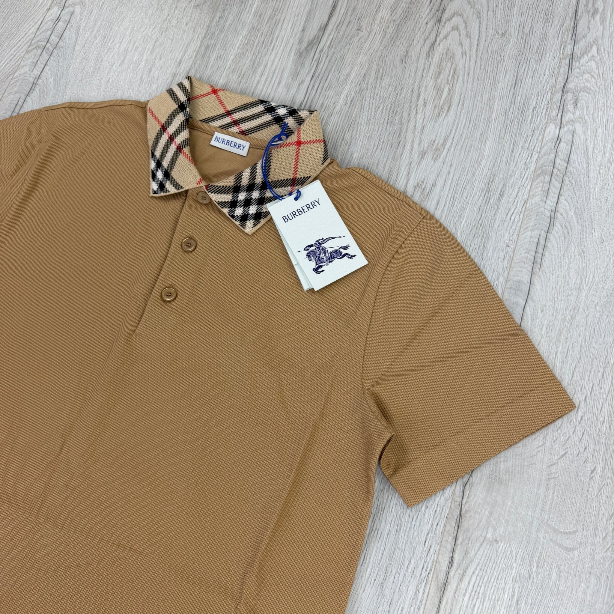 Burberry Men’s Beige Cody Check Polo Shirt - Morely TrendsBurberry Type here:)