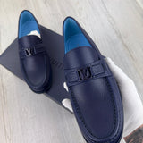 Louis Vuitton Mens Blue Major Loafers - Uk 7.5 (Fit 8)