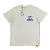Gallery Dept Men’s Cream Blue T-shirt