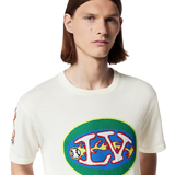 Louis Vuittion Graphic Short Sleeved Crewneck T-Shirt - White