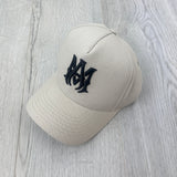 Amiri Men’s Beige MA Logo Full Canvas Cap
