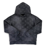 Louis Vuitton Men’s Black 3D Illusion 2054 Pullover Hoodie - Medium Slim (Fit XS/S)