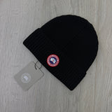 Canada Goose Men’s Black Beanie Small Badge