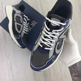 Dior B30 Men’s Navy CD Trainers - 44 (Uk 10)