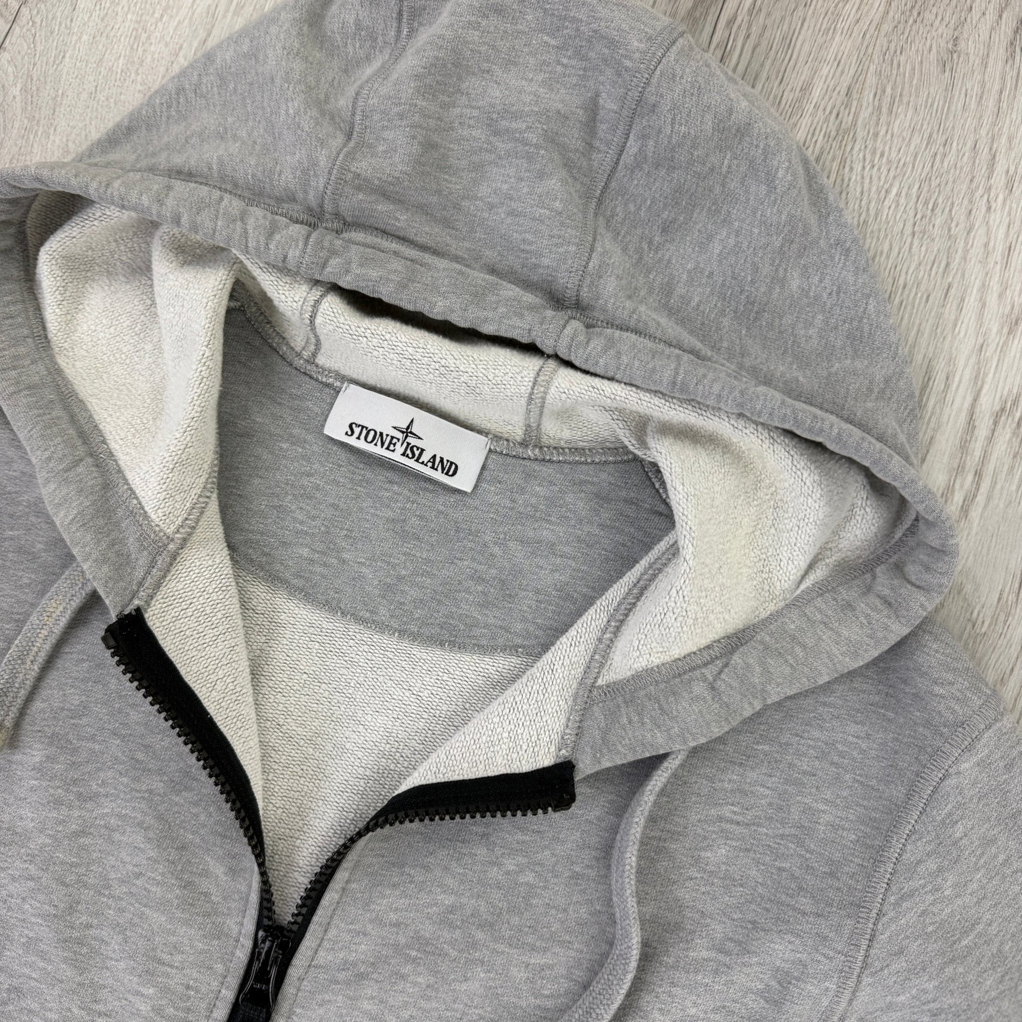 Stone Island Men’s Grey Zip-up Hoodie - Small - Morely TrendsStone Island Type here:)