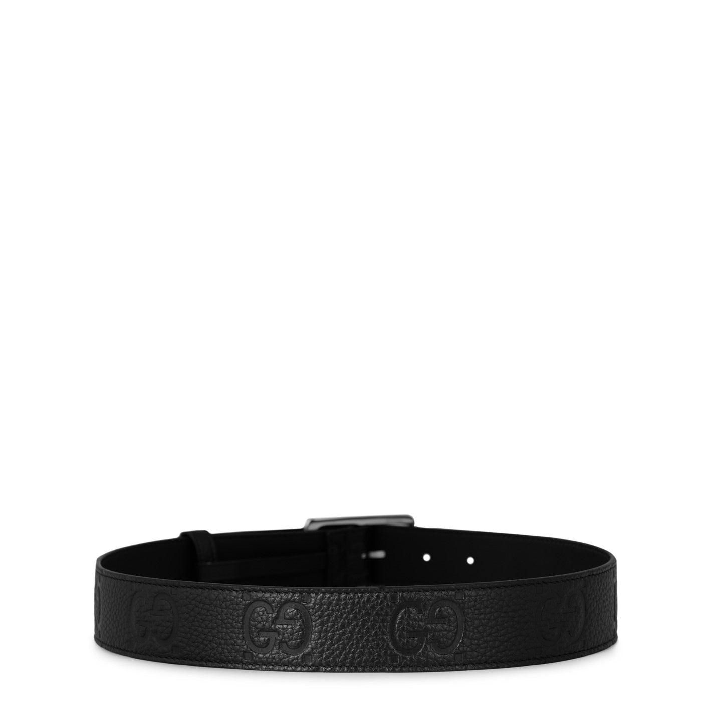 Gucci Gg Rubber Effect Leather Belt