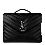 Saint Laurent Medium Quilted Loulou Shoulder Bag