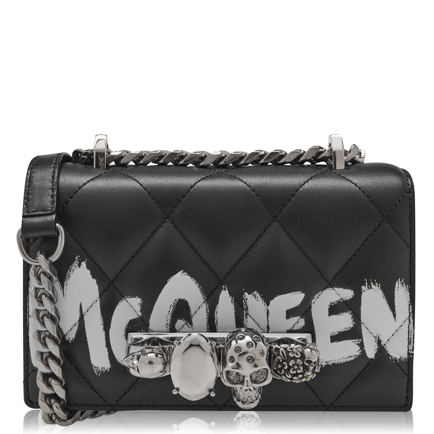 Alexander McQueen Graffiti Mini Jewelled Satchel