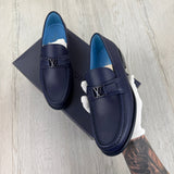 Louis Vuitton Mens Blue Major Loafers - Uk 7.5 (Fit 8)