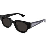 Bottega Veneta Tortoiseshell Round Frame Sunglasses