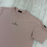 Moncler Men’s Pink T-shirt - Large