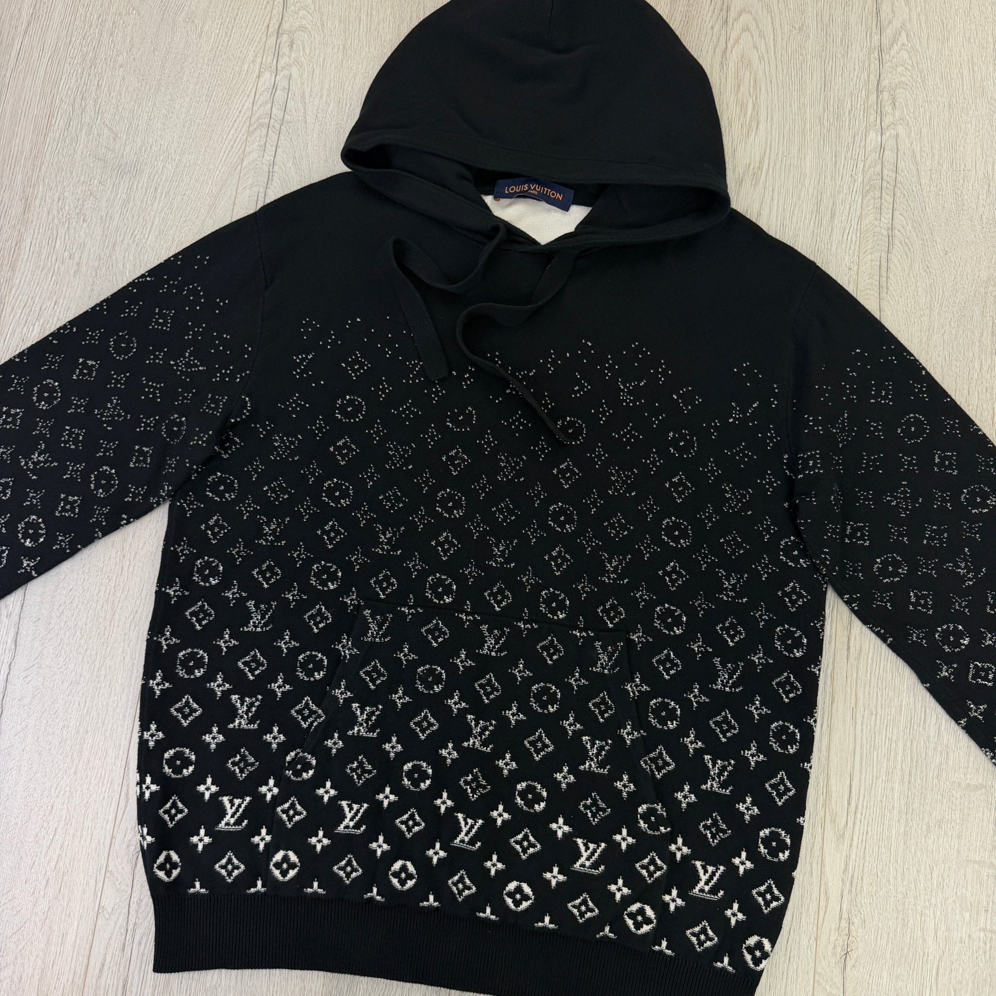 Louis Vuitton Men’s Black Monogram Gradient Pullover Hoodie - Medium - Morely TrendsLouis Vuitton Type here:)