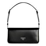 Prada Brushed Leather Shoulder Bag