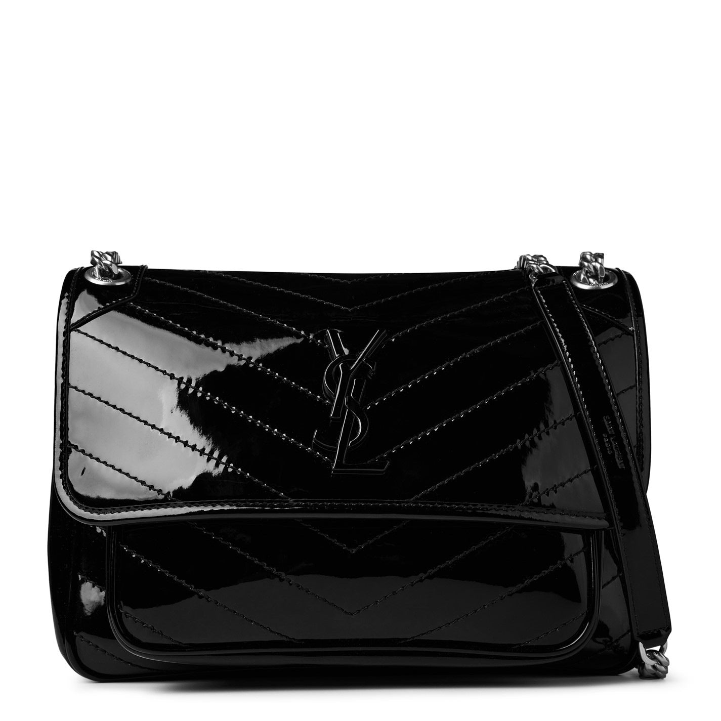 Saint Laurent Niki Patent Leather Shoulder Bag