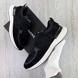 Chanel Men’s Black Low Suede Runners - Uk 7